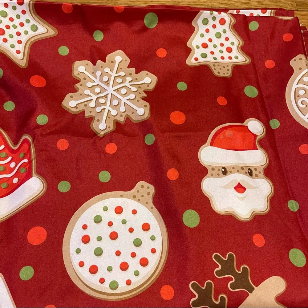 Gingerbread Holiday Christmas 17 pc Bath Set Shower Curtain Rug Soap Dispenser